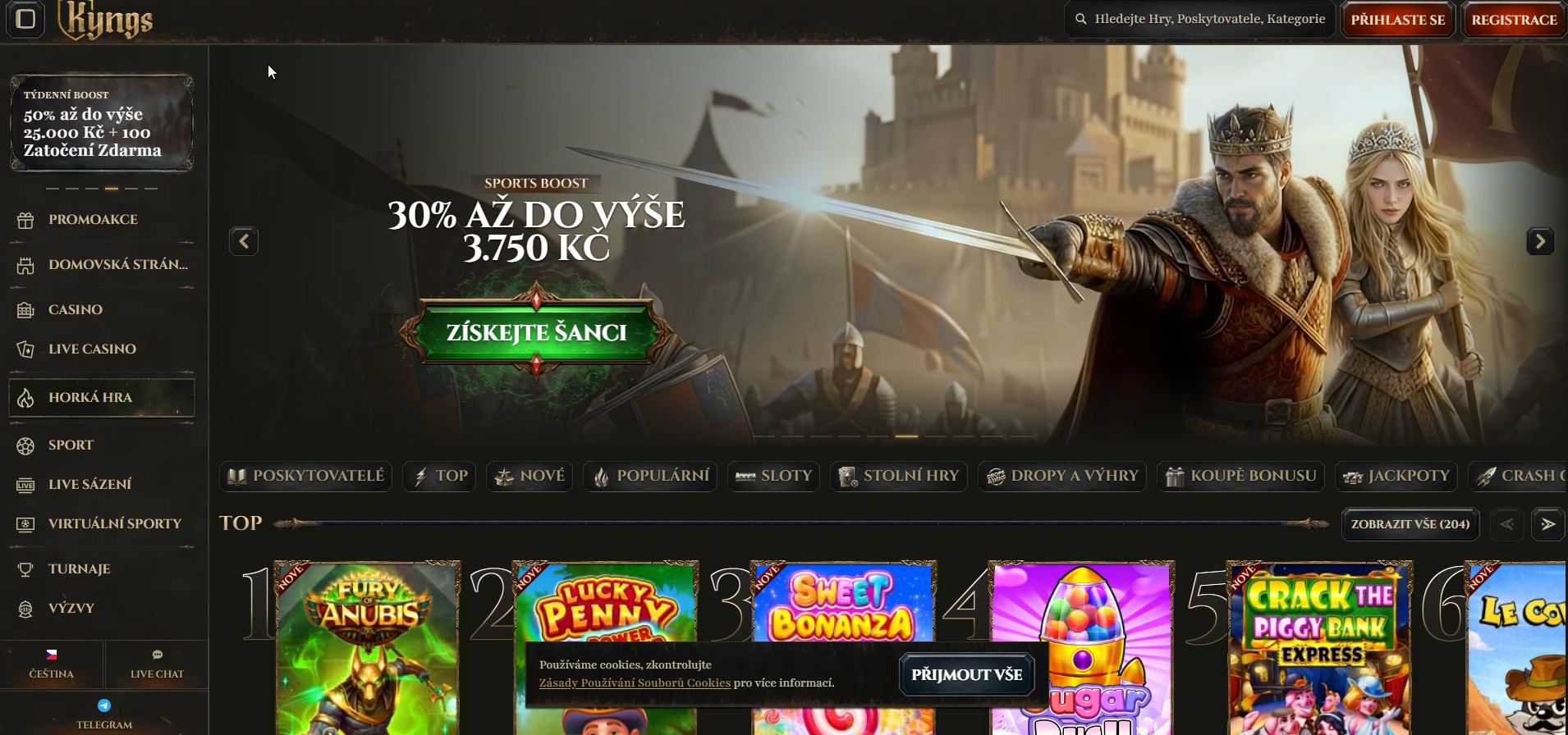 Kyngs - Královské online casino Kyngs s kvalitní zábavou a turnaji