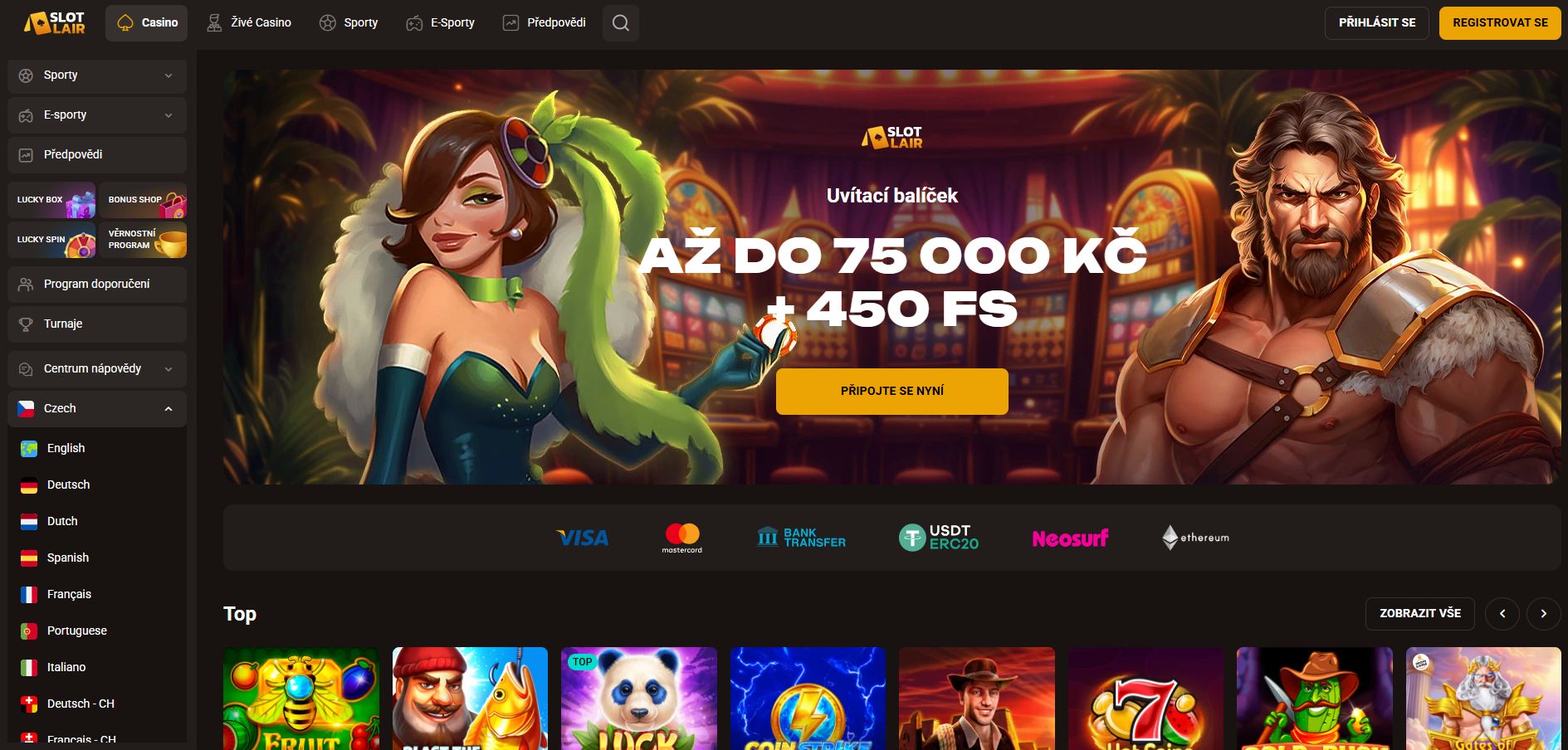 SlotLair - Tajemné online casino SlotLair s rozmanitými herními automaty